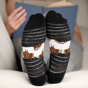 Truthahn mit breitem Schwanz Socken