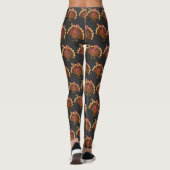Truthahn mit Kuchenstück Leggings (Rückseite)