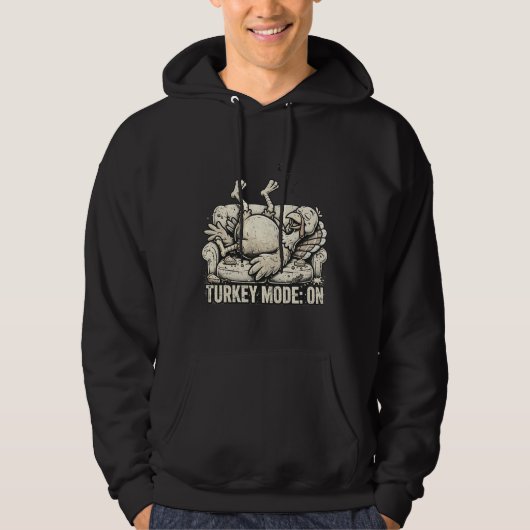 Truthahn-Modus AN Kapuzenpullover Hoodie (Vorderseite)