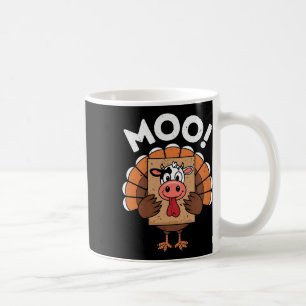 Truthahn Muh lustige falsche Kuh Erntedankfest Jun Kaffeetasse