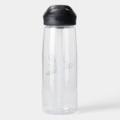 Truthahn-Rakete im Weltraum Trinkflasche (Rückseite)