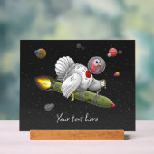 Truthahn-Rakete in der Galaxie Acrylschild (Neutral)