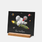 Truthahn-Rakete in der Galaxie Acrylschild (Winkel)