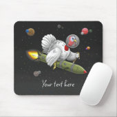 Truthahn-Rakete in der Galaxie Mousepad (Mit Mouse)