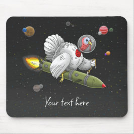 Truthahn-Rakete in der Galaxie Mousepad
