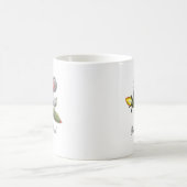 Truthahn Rakete Zurück zur Schule Kaffeetasse (Mittel)