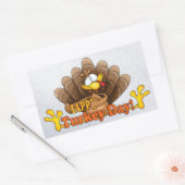 Truthahn Rechteckiger Aufkleber (Umschlag)