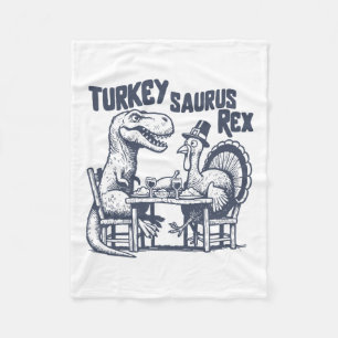 Truthahn Saurus Rex Lustiger Dinosaurier T-Rex Tru Fleecedecke