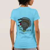 Truthahn-Shirt, t-2X T-Shirt (Rückseite)