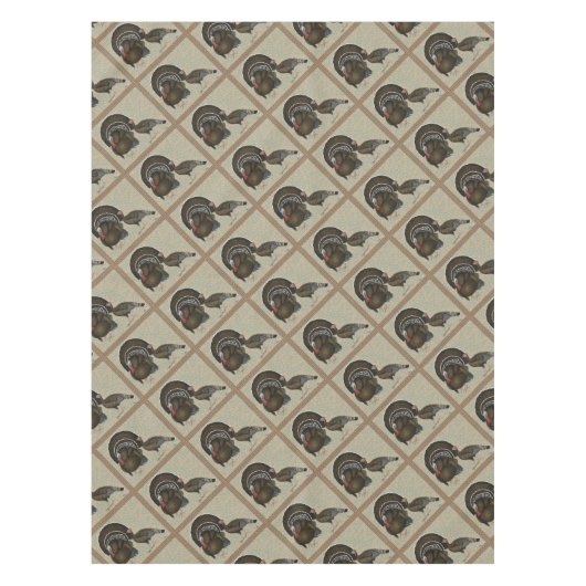 Truthahn-Standardbronzeporträt Tischdecke (Vorderseite)