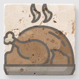 Truthahn Steinuntersetzer