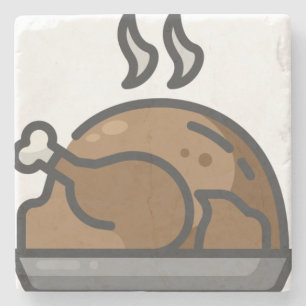 Truthahn Steinuntersetzer