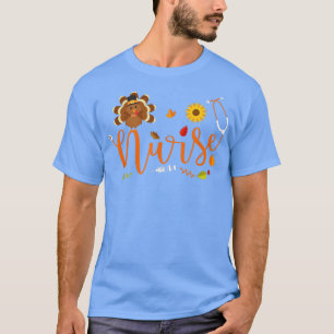 Truthahn-Stethoskop-Krankenschwester Thanksgiving  T-Shirt