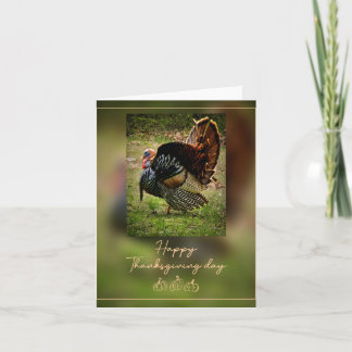 Truthahn Thanksgiving-Feiertagskarte Karte