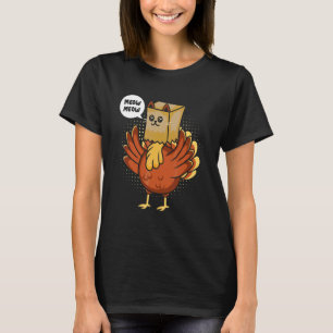 Truthahn Tier Bauer Katze Attrappe Katze Erntedank T-Shirt