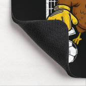 Truthahn Torwart Fußball 67 Sechs Sieben 6 7 Ernte Mousepad (Ecke)