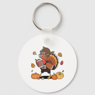 Truthahn und Touchdown Thanksgiving Fußball Männer Schlüsselanhänger