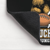 Truthahn und Touchdowns Lustiger hungriger Thanksg Mousepad (Ecke)