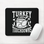 Truthahn und Touchdowns Lustiger Thanksgiving-Foot Mousepad (Mit Mouse)