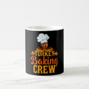 Truthahn Unterstützendes Crew Erntedankfest Team B Kaffeetasse