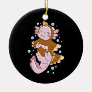 Truthahn-Verkleidung Axolotl Spaß Keramik Ornament