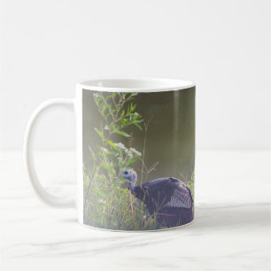 Truthahn versteckt sich in Gras Tasse