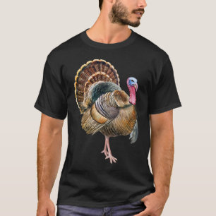Truthahn Vintage Retro Gocker Gocker Erntedankfest T-Shirt