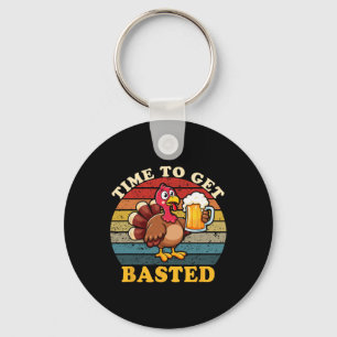 Truthahn Zeit zum Feiern Lustiger Happy Thanksgivi Schlüsselanhänger