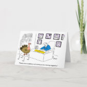 Truthähnchen Weihnachtskarte Feiertagskarte (Vorderseite)