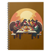 Truthähne essen Erntedank Notizblock (Vorderseite)