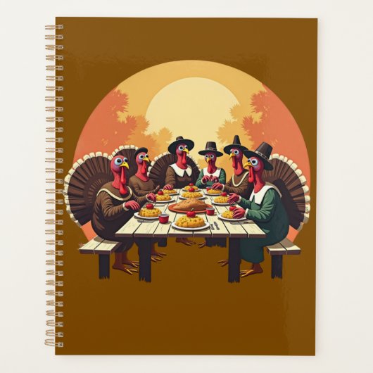 Truthähne essen Erntedank Planer (Vorderseite)