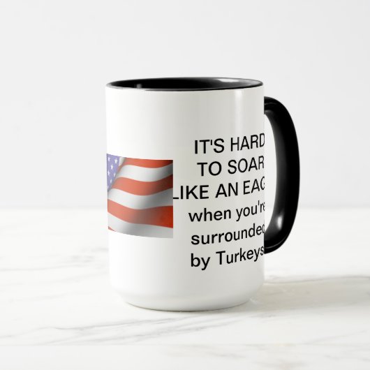 Truthähne Tasse (VorderseiteRechts)