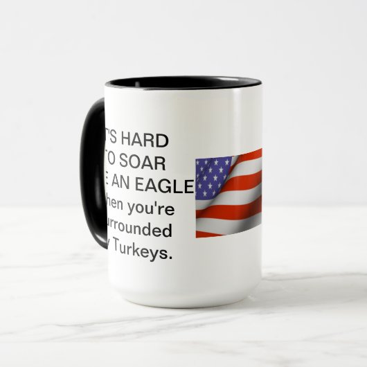 Truthähne Tasse (Vorderseite Links)