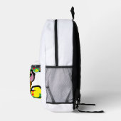 Truthahnfarbe bedruckter rucksack (Rechts)