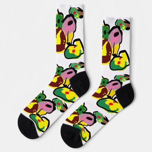 Truthahnfarbe socken (Linkes Detail)