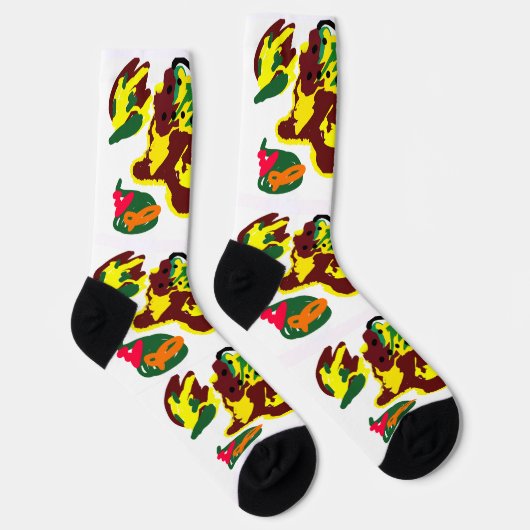 Truthahnfarbe socken (Rechts)