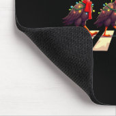 Truthahngeier überquert Straße Xmas Mousepad (Ecke)