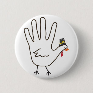 Truthahnhand Button