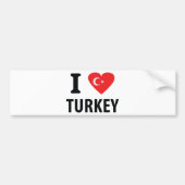 Truthahnikone der Liebe I Autoaufkleber (Vorne)