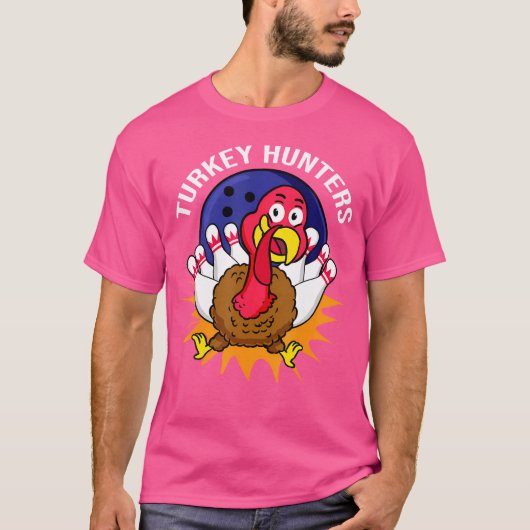 Truthahnjäger Bowling T-Shirt (Vorderseite)