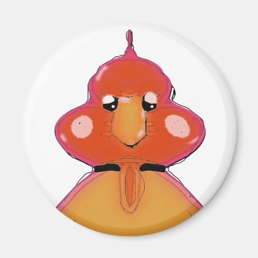 Truthahnlurin Magnet (Vorne)