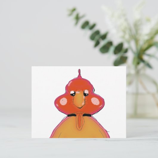 Truthahnlurin Postkarte (Stehend Vorderseite)