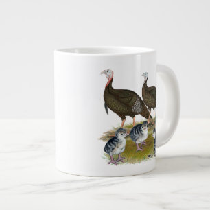 Truthahns östliche wilde Familie Jumbo-Tasse