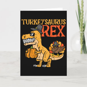 Truthahnsaurus Rex Dab Truthahn Dino Kleinkind Jun Karte
