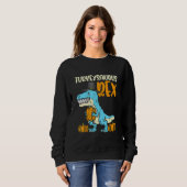 Truthahnsaurus Rex Dab Truthahn Dino Kleinkind Jun Sweatshirt (Vorne ganz)