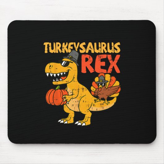 Truthahnsaurus Rex Truthahn Thanksgiving Kleinkind Mousepad (Vorne)