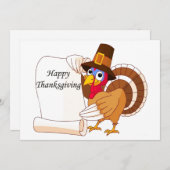 Truthühner Erntedank Feiertagskarte (Vorne/Hinten)
