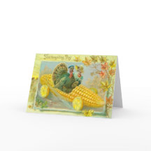 Truthühner in Maisfahrzeugen