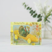 Truthühner in Maisfahrzeugen Postkarte (Stehend Vorderseite)