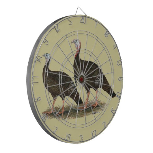 Truthühner Ostpaare Dartscheibe (Vorderseite Links)